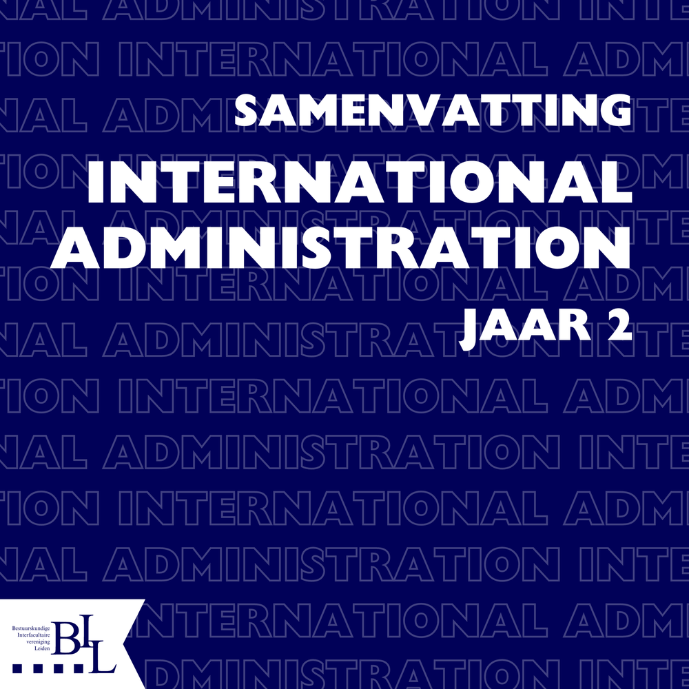 Samenvatting - International Administration
