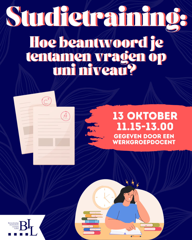 Studietraining: tentamenvragen 