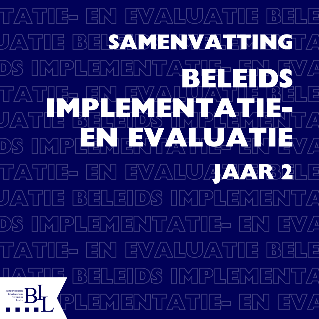Samenvatting- Beleidsimplementatie en -evaluatie