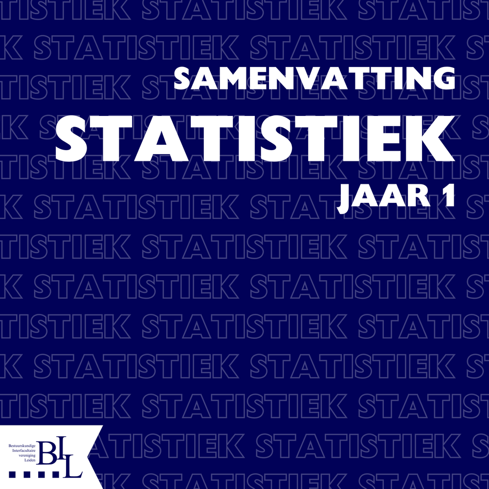 Samenvatting - Statistiek